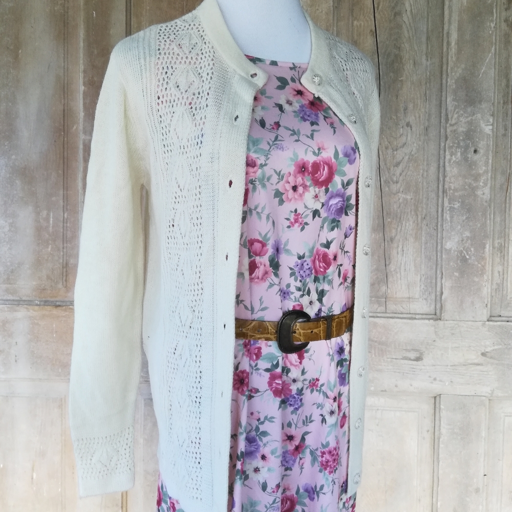 Vintage Cream Cardigan
